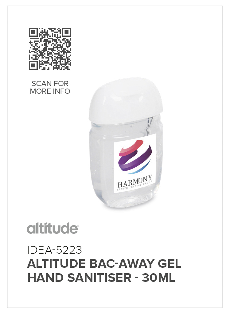 Altitude Bac-Away Gel Hand Sanitiser - 30ml CATALOGUE_IMAGE